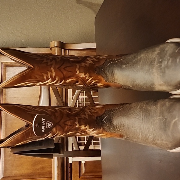 Ariat Men's Hybrid Big Boy Earth Orange Boots sz 11D Med - Picture 2 of 7